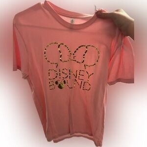 Pink and Gold Disney Bound T-Shirt Size M